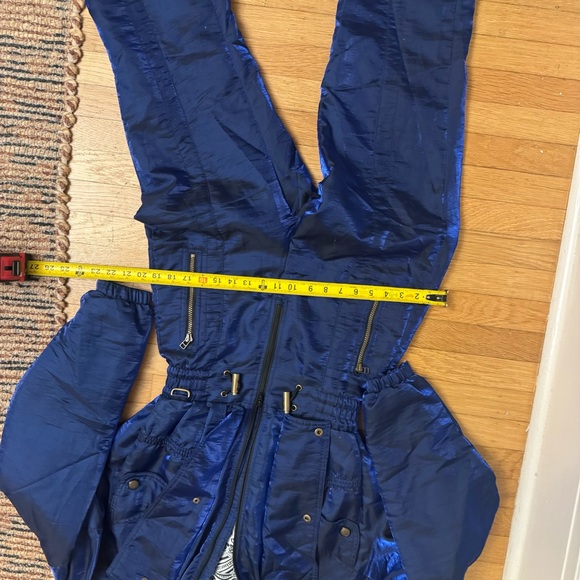 Nils Ski Suit One piece Snowsuit Snow Bib Apres Royal Blue Womens 8 Vtg 80s 90s - Picture 13 of 15